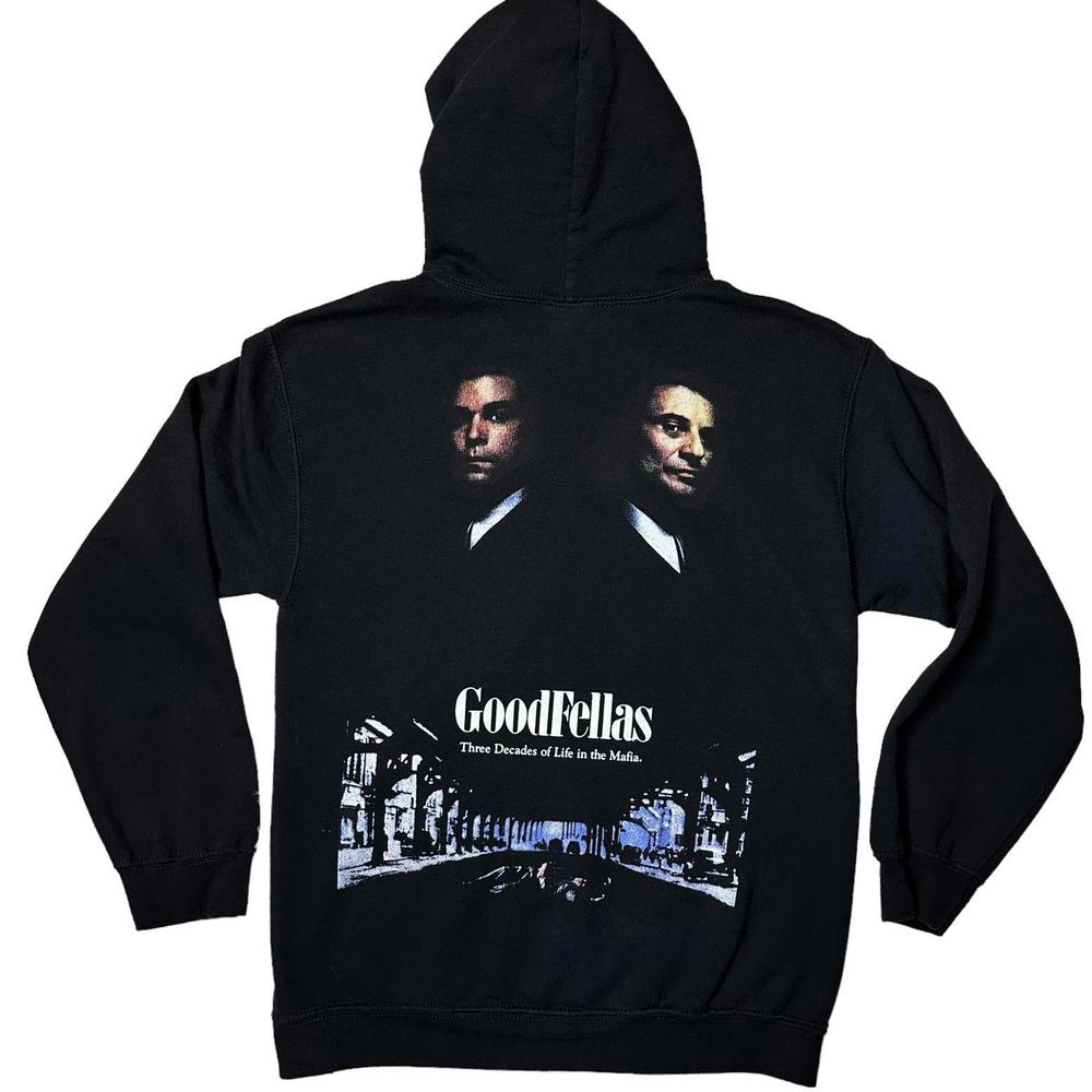 Goodfellas Movie Graphic Pullover Hoodie Black Men’s Small